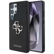 GUESS GUHCS25LPGT4MBK ovitek za Samsung Galaxy S25 Ultra 5G - Grained - črn