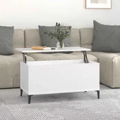 Stolic za kavu bijeli 90 x 44,5 x 45 cm od konstruiranog drva