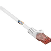 Renkforce Renkforce RF-5043884 RJ45 omrežni kabel\, Patch kabel CAT 6 U/UTP 2.00 m bela z zaščitnim zapornim zatičem\, brez halogena 1 kos, (20418183)