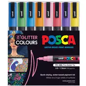 UNI set PC-3M Posca/0.9-1.3mm 1/8 GLITTER