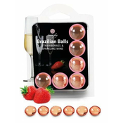 Secret Play Brazilian Balls Strawberry & Sparkling Wine 6 pack