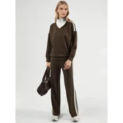 Lady Bersan Obleka za doma Zweiteiliges Set temno rjava