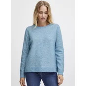 Fransa Pulover 20612833 Modra Regular Fit