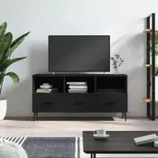 Vidaxl vidaXL TV omarica črna 102x36x50 cm lesena