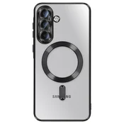 AVIZAR MagSafe etui za Galaxy A37 s kromiranim robom, Črna, (5000274178)