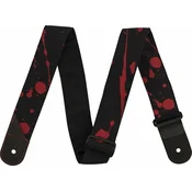 Jackson Splatter Strap Black/Red Tekstilni kitarski pas (Kot novo)