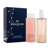 Lancaster Skin Essentials 2-Step Comforting Cleansing Routine Set tonik za obraz Comforting Perfecting toner 400 ml + čistilna vodica Refreshing Express Cleanser 400 ml za ženske