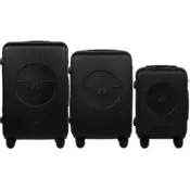 SWALLOW, Set od 3 Wings ABS+ kofera (L,M,S) CRNA