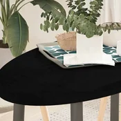 Vidaxl vidaXL Mizna plošča rjava 100x50x4 cm masiven hrastov les ovalna
