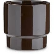 Saksija JASPER O14xV13cm tamno braon