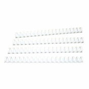 Klipko Spirale PVC 28 mm, bele, 50 kos