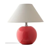 Rožnata/kremno bela keramična namizna svetilka (višina 29 cm) Karamell – Jotex