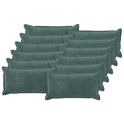 Vidaxl Prevleka za blazino 12 kos HOUTEN Morsko modra 40 x 80 cm