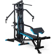 THUNDER Večpostajna domača telovadnica THUNDER ZUGAT – Multi-Gym, 3 postaje, 80 kg uteži, nastavljiva klop, zgornji & spodnji škripci, modlitevnik, (5000089812)
