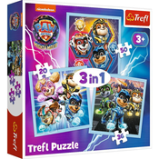 TREFL Puzzle 3u1 Patrolne šape 34869 - 20/ 36/ 50 delova