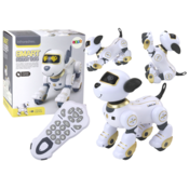 Robot Interaktivni robot pes LEAN TOYS, daljinsko voden, pleše, zlat