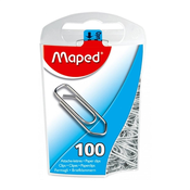 Maped - Spojnice za papir Maped, srebrne, 25 mm, 100 komada