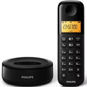 Philips D160 Black Fiksni bezicni telefon Ekran 1.6inc
