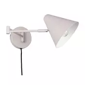 Zidna lampa sa savitljivom konstrukcijom s utikačem boje slonovače o 15 cm Cosima – Trio