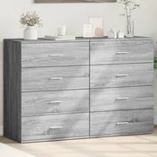 Komoda 2 kom boja hrasta sonome 60x39x80 cm konstruiranog drva
