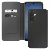 AVIZAR Denarnica Etui za Samsung Galaxy A17 s Funkcijo Stojala in Magnetnim Zapiranjem, Črna, (5000189349)