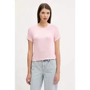 Kratka majica Juicy Couture SHEER FITTED TEE