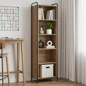 vidaXL Knjigovni omar 55,5 x 33 x 174 cm Inženirski les Artisan hrast