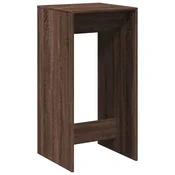 Vidaxl Barska miza rjavi hrast 51x50x103,5 cm inženirski les
