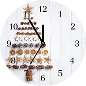 tulup.si Steklena ura GingerbRead Christmas Tree Božični okraski Bele kazalke