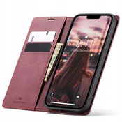 Spacecase SPACECASE OVITEK DENARNICA ZA IPHONE 14 RDEČ USNJEN, (21963537)