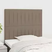 Vidaxl vidaXL Vzglavja za posteljo, 2 kosa, taupe, 90x5x78/88 cm, blago
