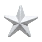 Junior Dekorativna zvezda, 5 komada, Bela
