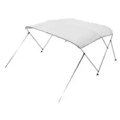 VEVOR Bimini streha za čoln 3 loki 183x137-152x117 cm svetlo siva