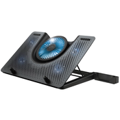 Trust Quno Cooling Stand LED GXT 1125 Laptop cooling stand sa 5 ventilatora + stalak za telefon