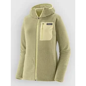 Patagonia R1 Air Full jopica s kapuco vellum green