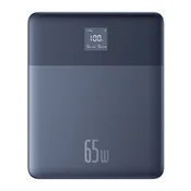 Baseus Blade2 Power Bank za brzo punjenje 12.000 mAh, 65 W, plava + 100 W USB Type-C, kabel od 50 cm