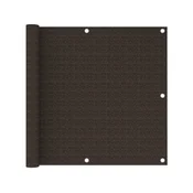 Balkonski zastor smedi 90 x 500 cm HDPE
