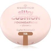 essence silky CUSHION FOUNDATION tekoči puder v gobici s srednjo prekrivnostjo odtenek 158 12 g
