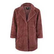 Womens oversized Sherpa darkrose coat