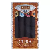 Cuba Blue darovni set toaletna voda Blue 35 ml + toaletna voda Yellow 35 ml+ toaletna voda Red 35 ml+ toaletna voda Orange 35 ml za muškarce