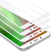 Cadorabo CADORABO Xiaomi RedMi 6 - Zaščitna folija v transparentno z belo - 3-pack Kaljeno steklo za zaščito zaslona s trdoto 9H in 3D dotikom, (20548558)