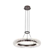 LED lestenec na vrvici ALBA LED/39W/230V siva/prozorna