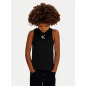 Calvin Klein Jeans Top LVCKSJB10G Črna Slim Fit
