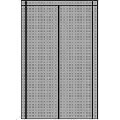Magnetna mrežica proti žuželkam za vrata 80/90/100x210/220cm siva 64080