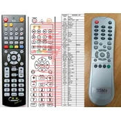 General TITAN TX6600 - compatible General-branded remote control