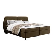 Boxspring krevet Stonecrest 110 (Wave 09) Bracni, Boxspring, Smeda, 180x200, Tkanina, Basi a doghePodnicePodnice, 210x207x107cm