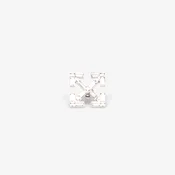 Uhani Off-White Bling Arrow Mono Earring Silver/ Black Universal