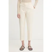 Calvin Klein chino hlače ženske bombažne z elastanom