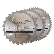 Listi za krožno žago 3 kos TCT 210 × 30/25/16 mm Silverline