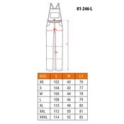 Radne tregerice PREMIUM vel. L 270g/m2 plave/zelene Neo